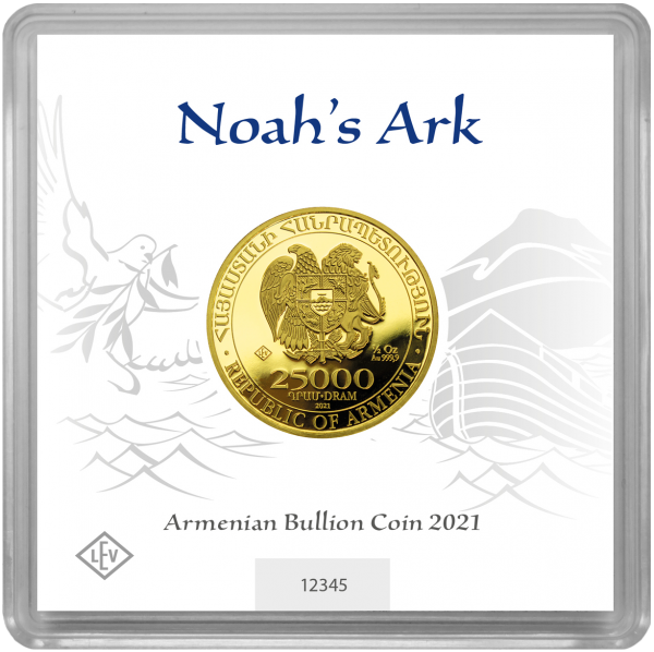 1/2 oz Noahs Ark - Armenia 2022 zlatá minca