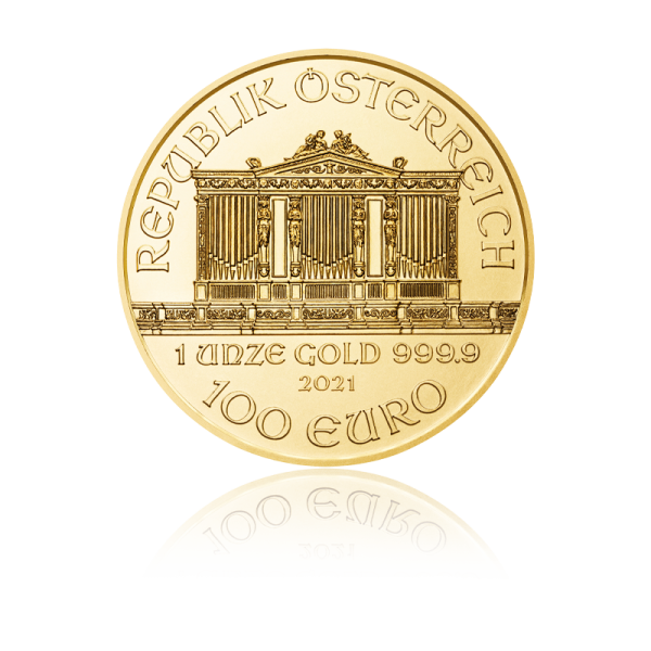 1 oz Philharmoniker 2021 zlatá minca