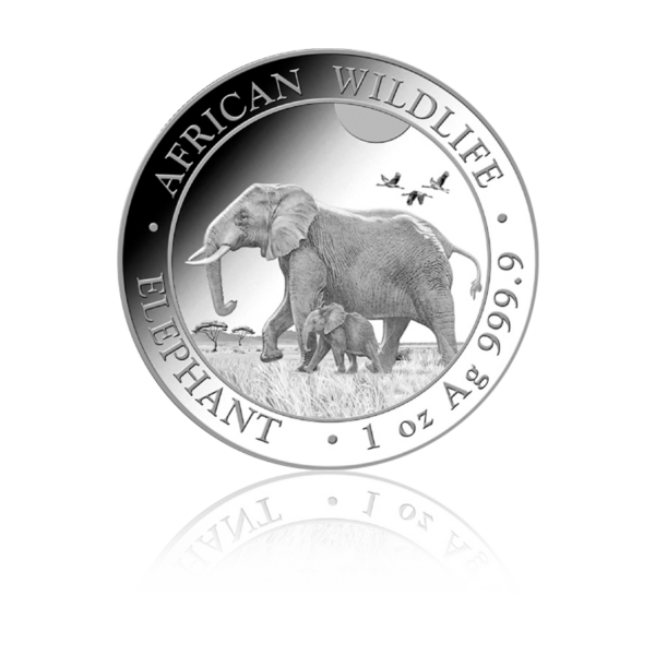 1 oz Somalia Elephant 2022 strieborná minca