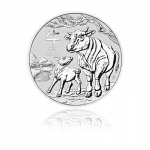 1 oz Lunar III Ox 2021 Australia strieborná minca