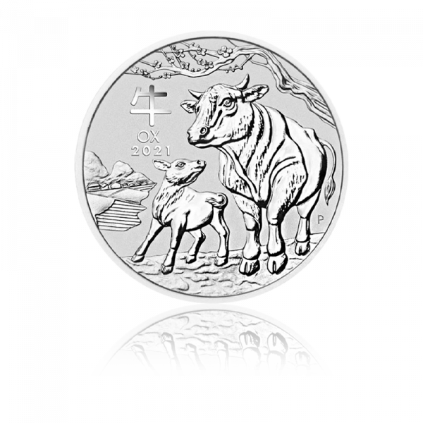 1 oz Lunar III "Ox" strieborná minca