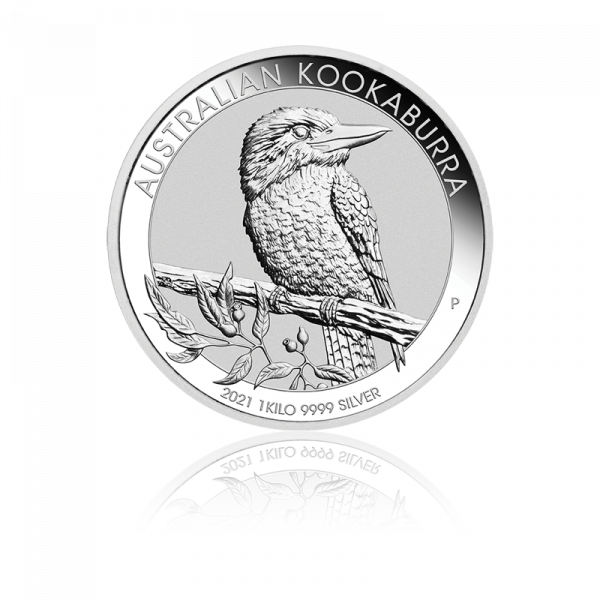 1 kg Australian Kookaburra 2021 strieborná minca