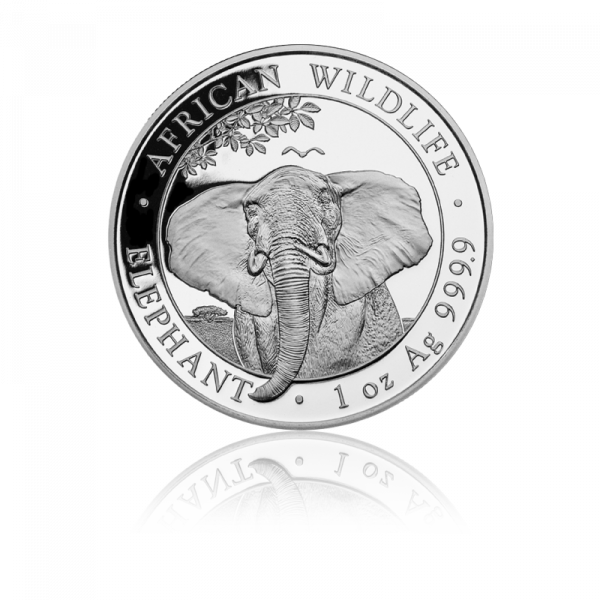 1 oz Somalia Elephant 2021 strieborná minca