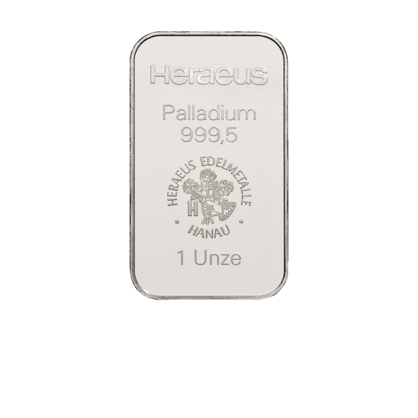 1 oz odliatok paládium Heraeus